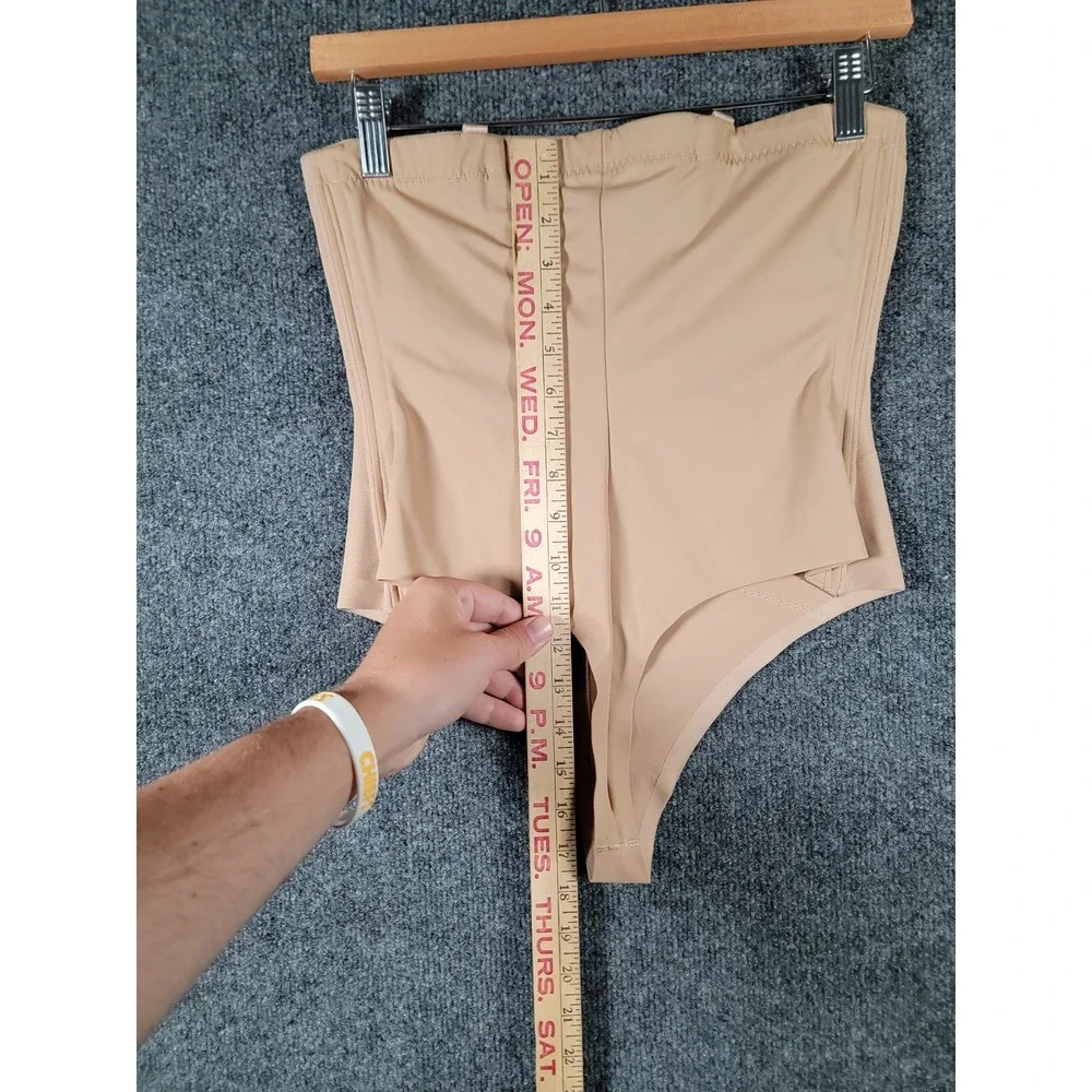 HoneyLove SuperPower Thong Size 1X Beige Sculptwear Panty Shapewear Stretchy